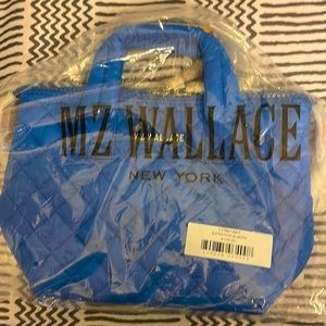 New MZ Wallace tahini, blue xx small, sutton tote